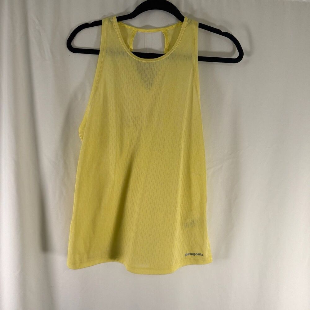 New Patagonia Tank Top Women's Small Yellow Running Lightweight Pullover